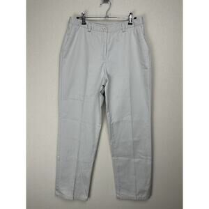 Eddie Bauer Chino Pants Womens Sz 8 Straight Leg Soft Preppy Mid Rise Office
